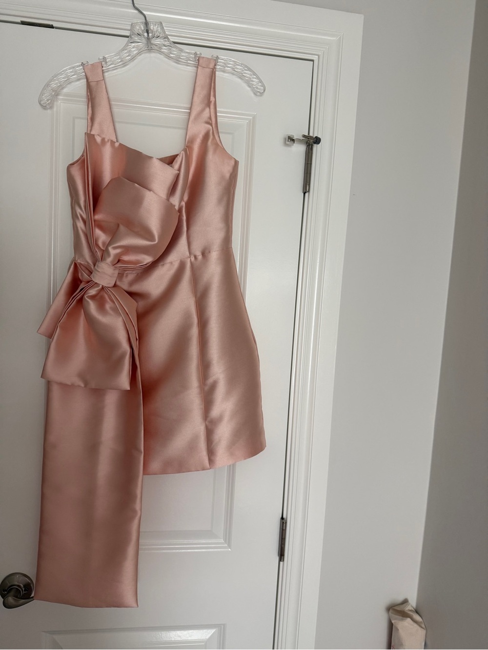 Elliatt Blush Pink Mini Dress with Bow Detail